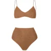 Lumiere High Waisted Bikini in Toffee