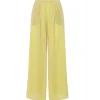Lumiere Wide Leg Pants in Citron