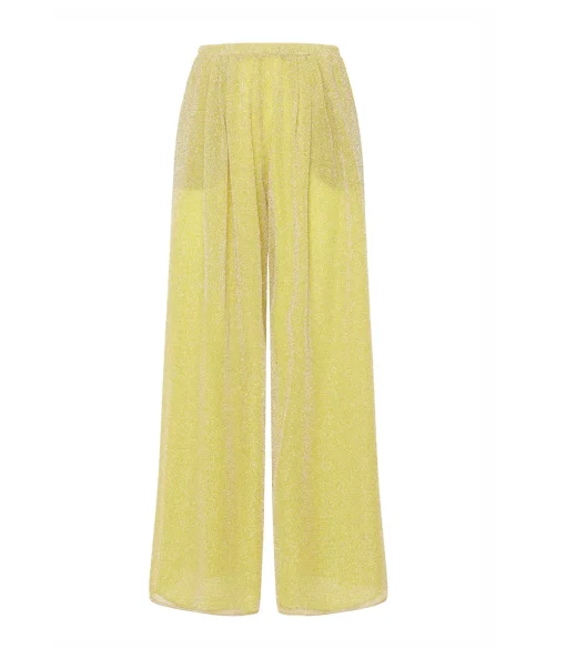Lumiere Wide Leg Pants in Citron