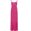 Luna Cowl Neck Maxi Dress in Magenta