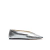 Luna Leather Slipper in Silver