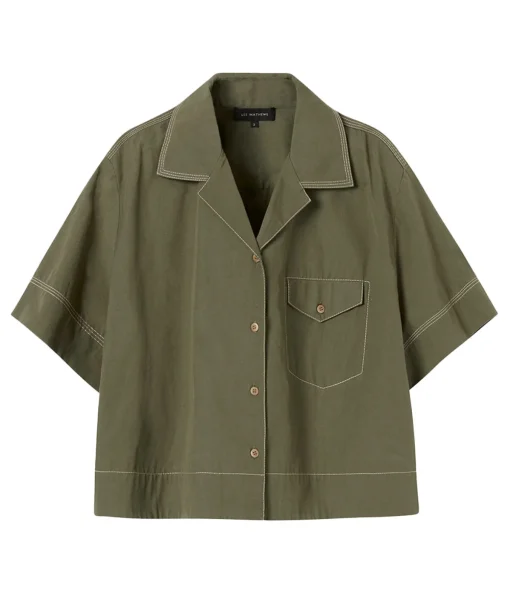 Maddy Short Sleeve Shirt in Khaki