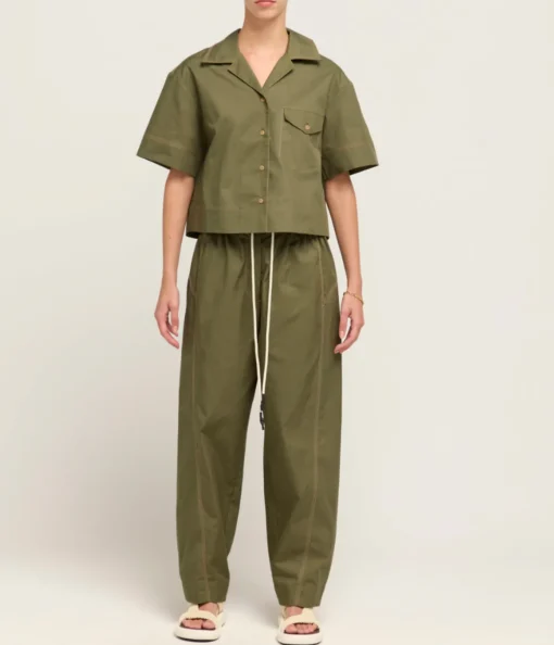 Maddy Short Sleeve Shirt in Khaki