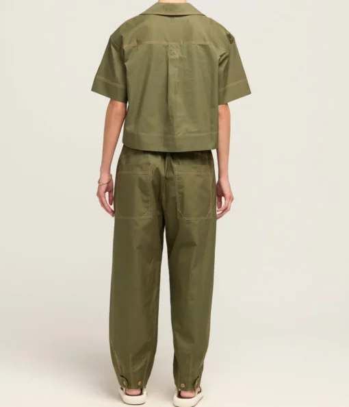 Maddy Short Sleeve Shirt in Khaki