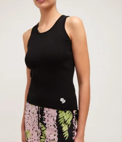 Marcel Knit Scoop Tank in Black