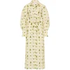 Marigold Dress in Tropical Palms