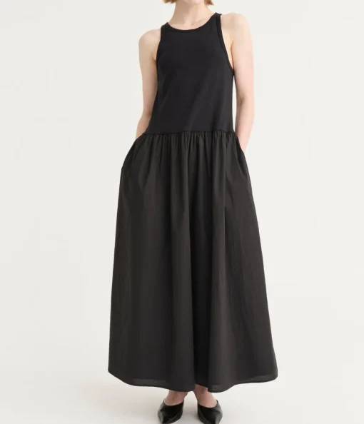 Marlo Sleeveless Maxi Dress in Noir
