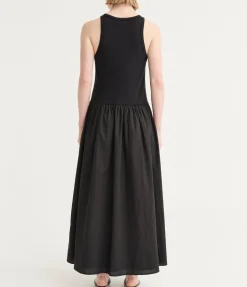 Marlo Sleeveless Maxi Dress in Noir