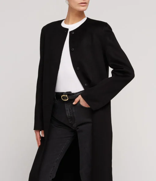 Martil Cashmere Blend Coat in Black