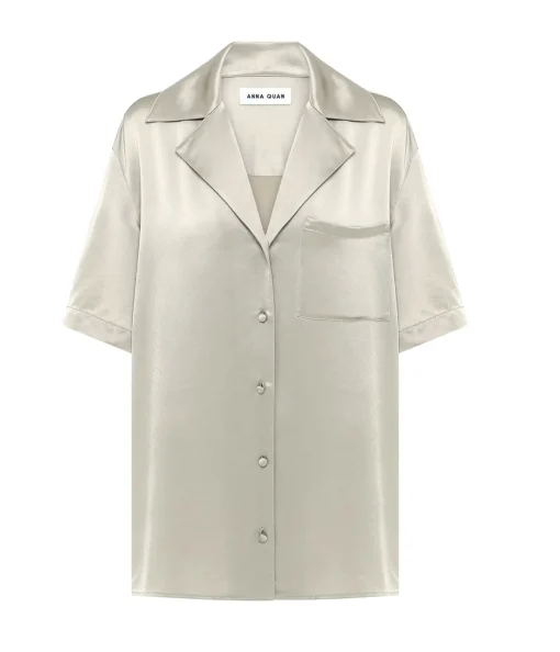 Mason Relaxed Shirt in Taupe