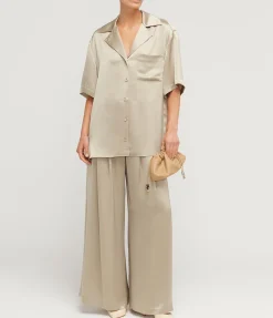 Mason Relaxed Shirt in Taupe