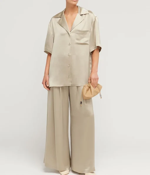 Mason Relaxed Shirt in Taupe