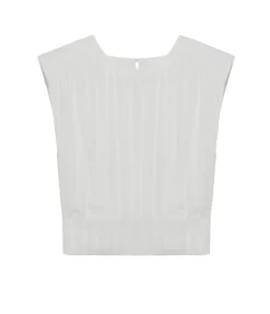 Matilda Crop Top in Ivory