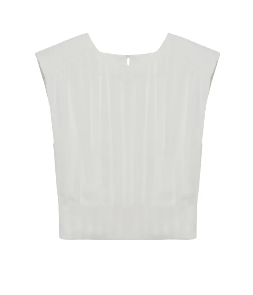 Matilda Crop Top in Ivory