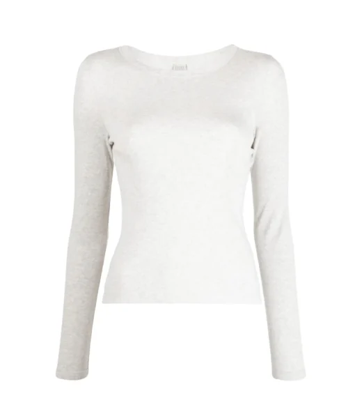 Max Fitted Long Sleeve Tee in Grey