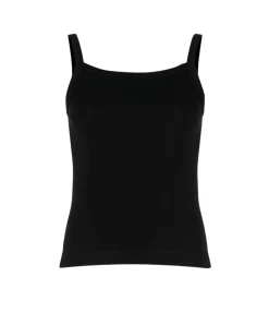 May Square Neck Cami in Black