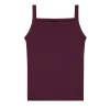 May Square Neck Cami in Choco Plum