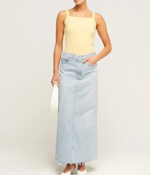 May Square Neck Cami in Straw