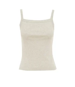 May Square Neck Cami in White