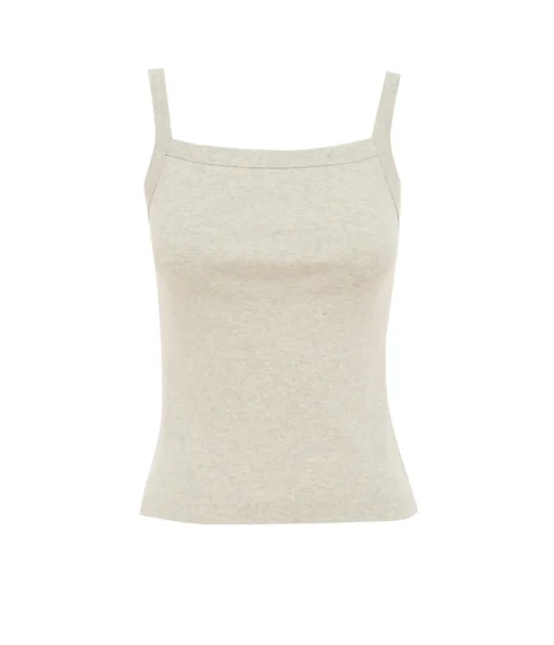 May Square Neck Cami in White