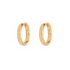 Medium Tunnel Hoop in Gold