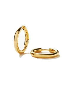 Medium Tunnel Hoop in Gold