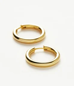 Medium Tunnel Hoop in Gold