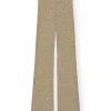 Melange Knit Pants in Brandy Brown