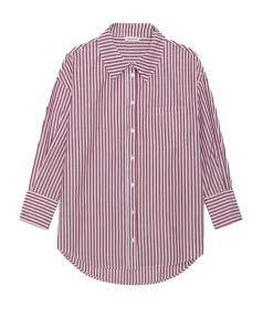 Mika Shirt in Red and White Stripe