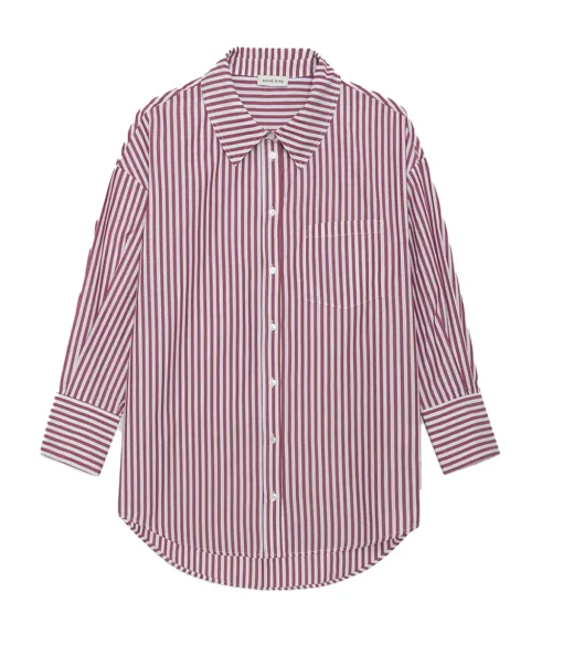 Mika Shirt in Red and White Stripe