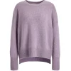 Mila Round Neck Sweater in Iris Melange