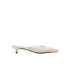 Mimi Leather Mule in Crema
