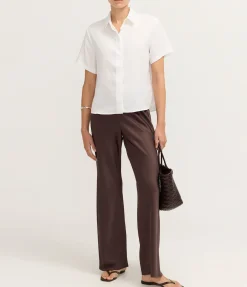 Mina Short Sleeve Shirt in White