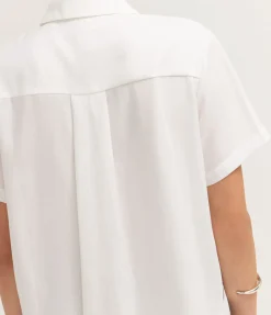 Mina Short Sleeve Shirt in White