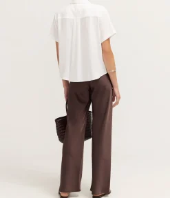 Mina Short Sleeve Shirt in White