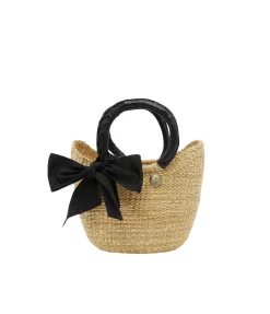 Mini Basket Bag in Black