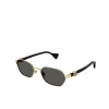 Mini Running Oval Shaped Sunglasses in Gold