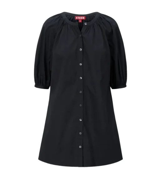 Mini Vincent Shirtdress in Black