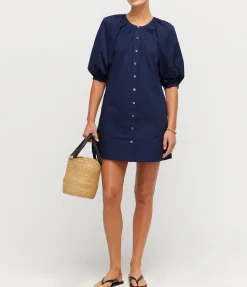 Mini Vincent Shirtdress in Navy