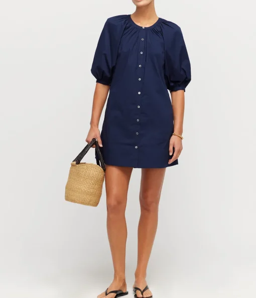 Mini Vincent Shirtdress in Navy