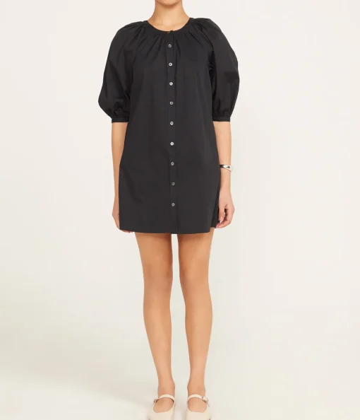 Mini Vincent Shirtdress in Black