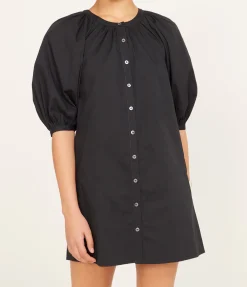 Mini Vincent Shirtdress in Black