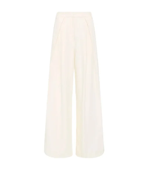 Minimal Fold Trousers in Ivory