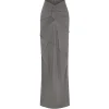 Minimal Ruffle Skirt in Slate