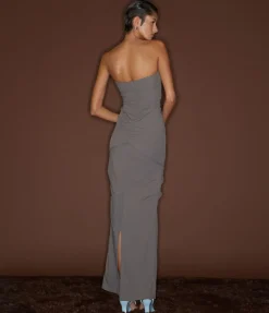 Minimal Ruffle Skirt in Slate