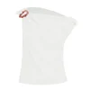 Minkey Asymmetrical Linen Top in Ivory