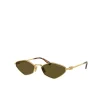 Miu Miu Irregular Sunglasses in Dark Brown