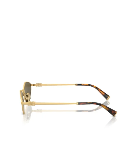 Miu Miu Irregular Sunglasses in Dark Brown