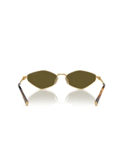 Miu Miu Irregular Sunglasses in Dark Brown