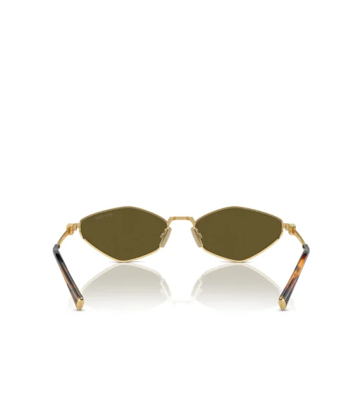 Miu Miu Irregular Sunglasses in Dark Brown